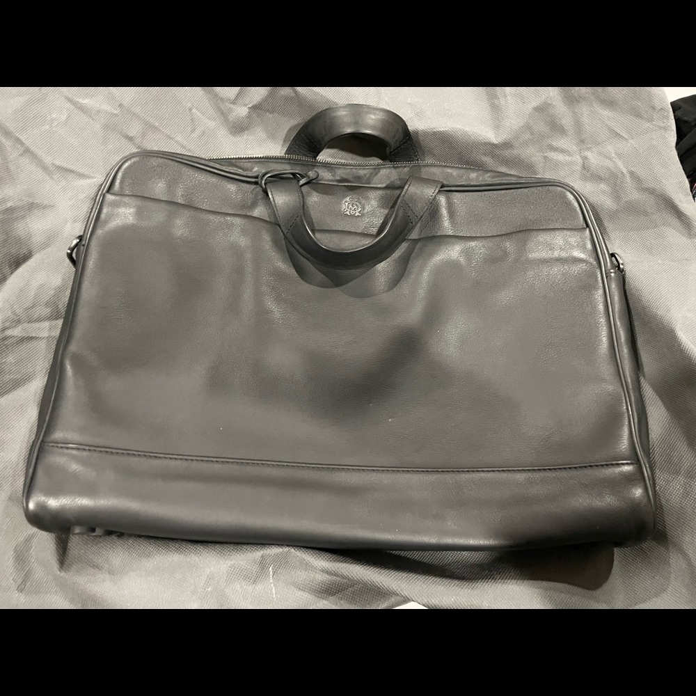 Alfred Dunhill black briefcase